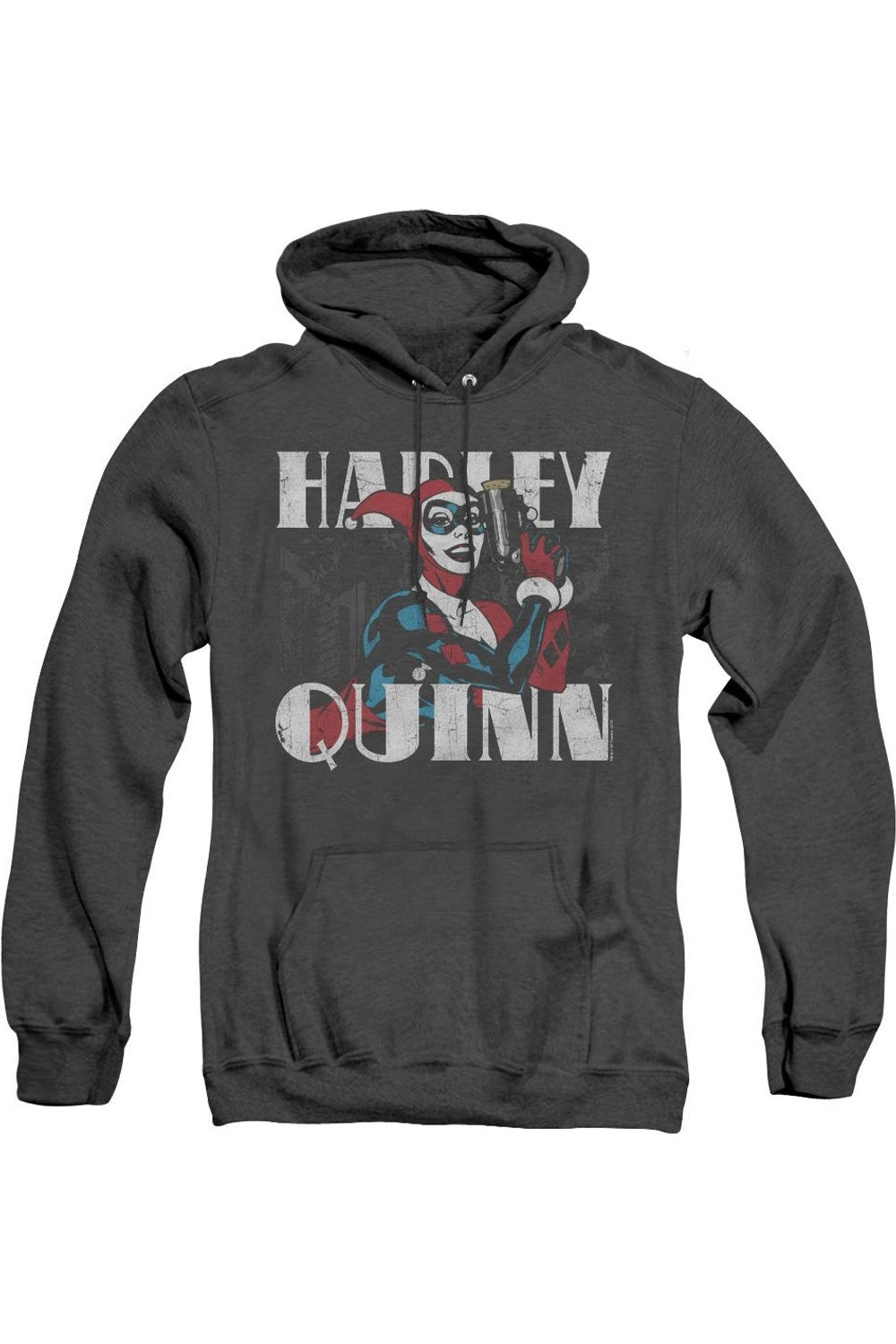 

Толстовка с капюшоном Batman Harley Bold Adult Heather Gildan, черный