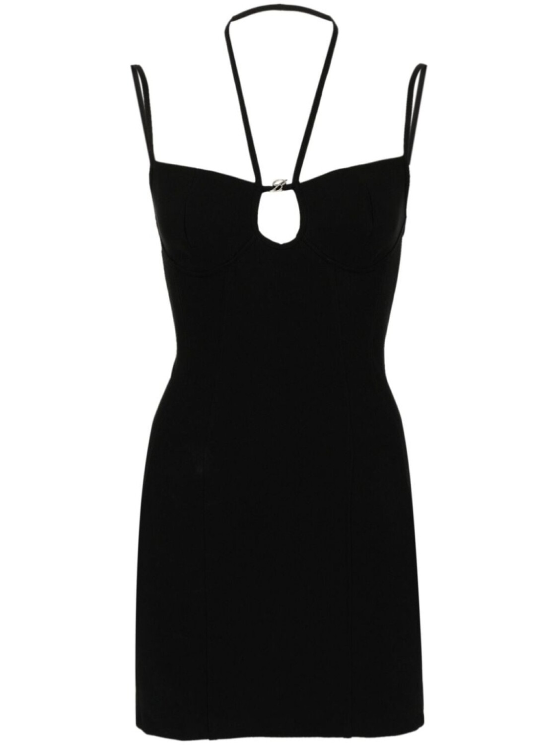 

Blumarine платье мини из джерси, черный