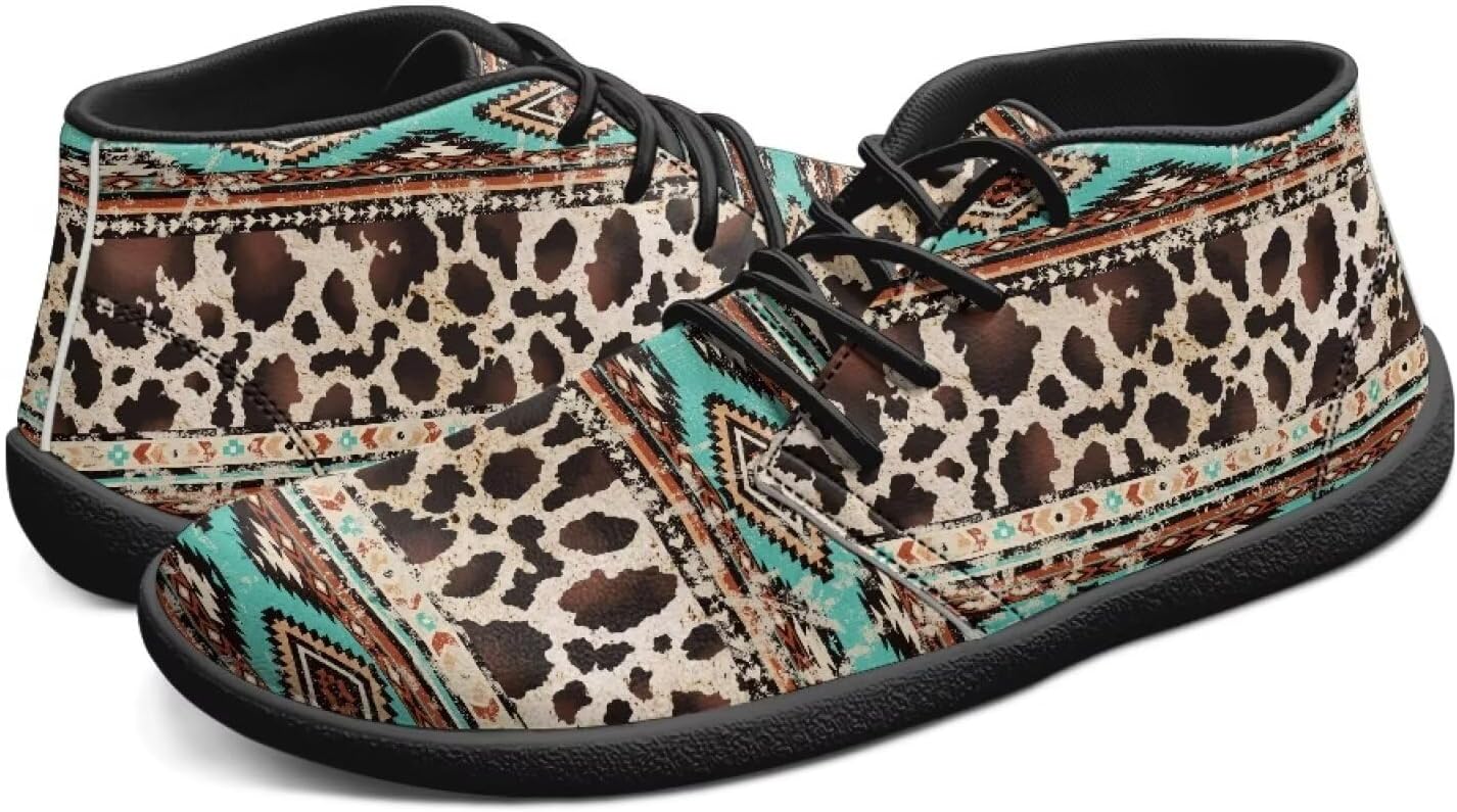 

Мужские кроссовки Tomeusey с широкой носочной частью, низкие, босоногого типа, с подошвой с нулевым уклоном, для бега по дороге, повседневные кроссовки и обувь для прогулок, Aztec Leopard Print