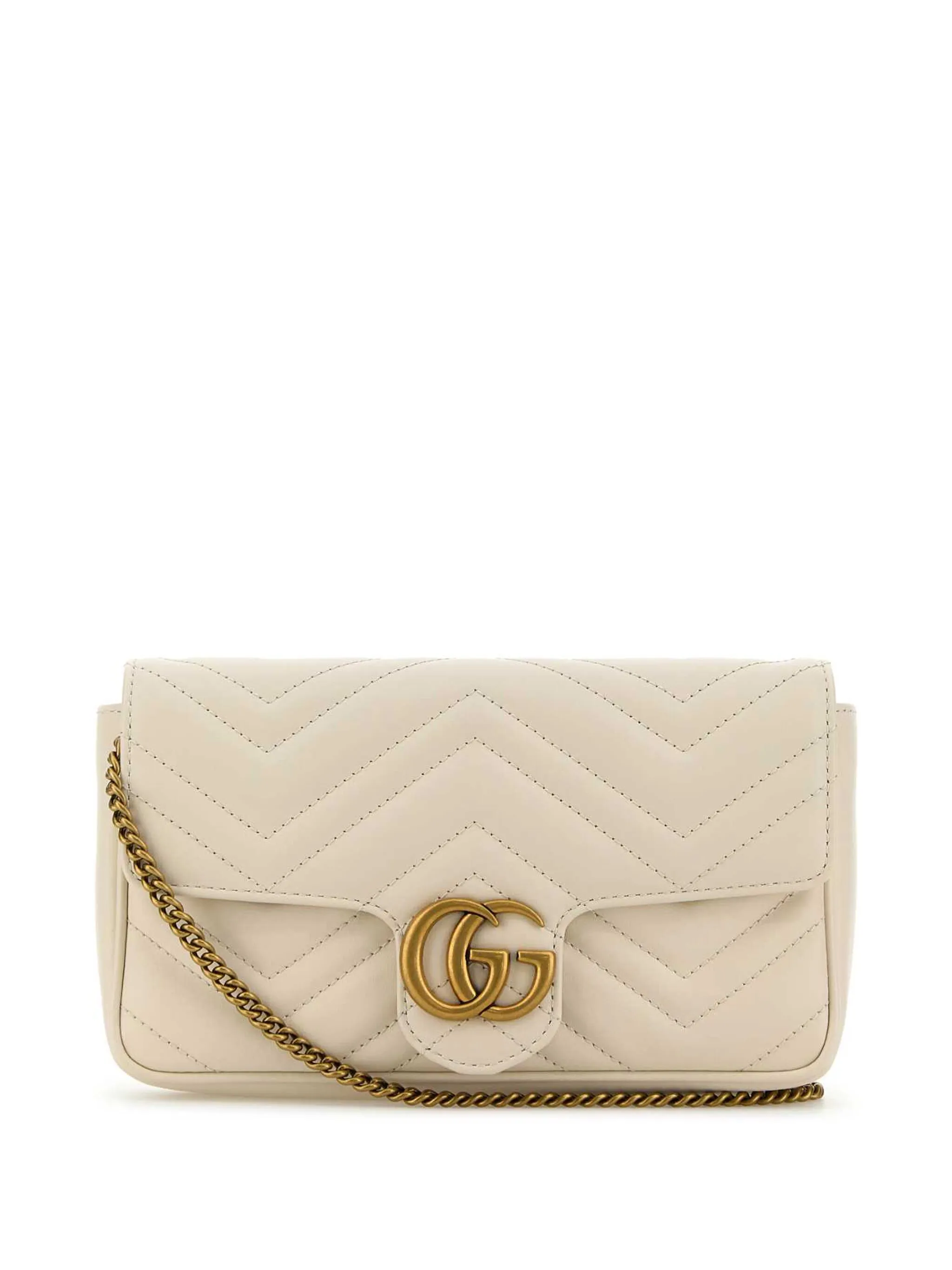 

Мини-сумка на плечо GG Marmont Gucci, белый