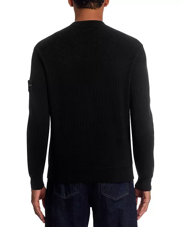 Свитер с нашивкой Maglia Stone Island, Black — фото 3