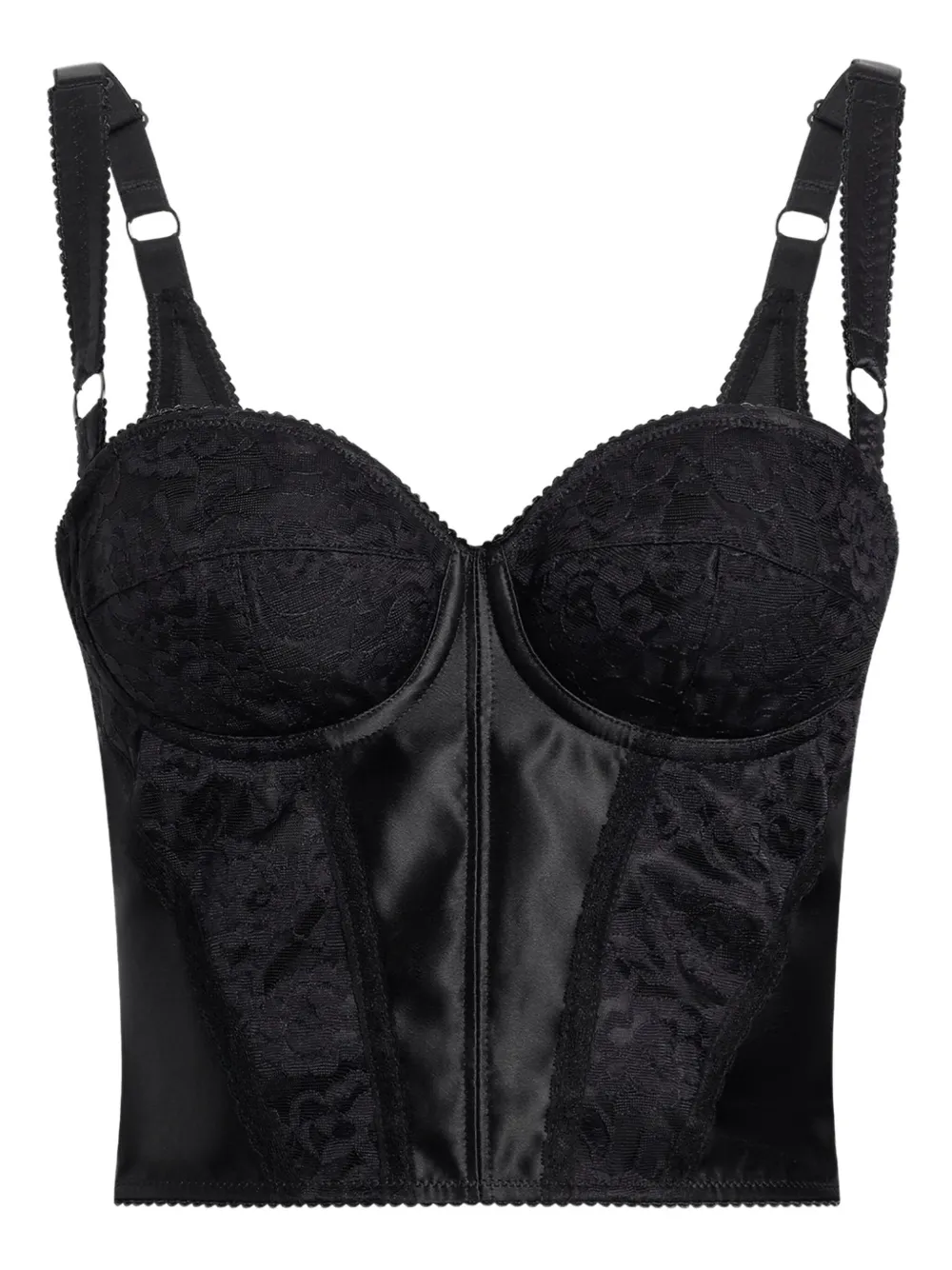 

Топ-корсет с кружевом DOLCE & GABBANA, черный