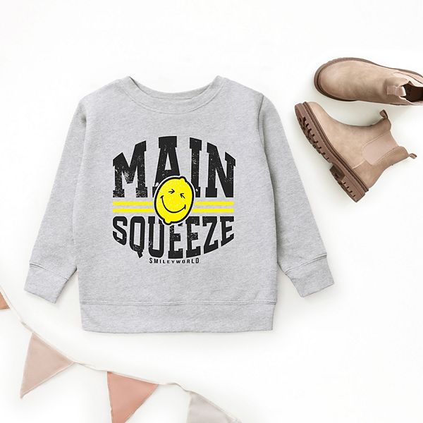 Свитшот Smileyworld main squeeze lemon youth The Juniper Shop, Heather Grey — фото 2