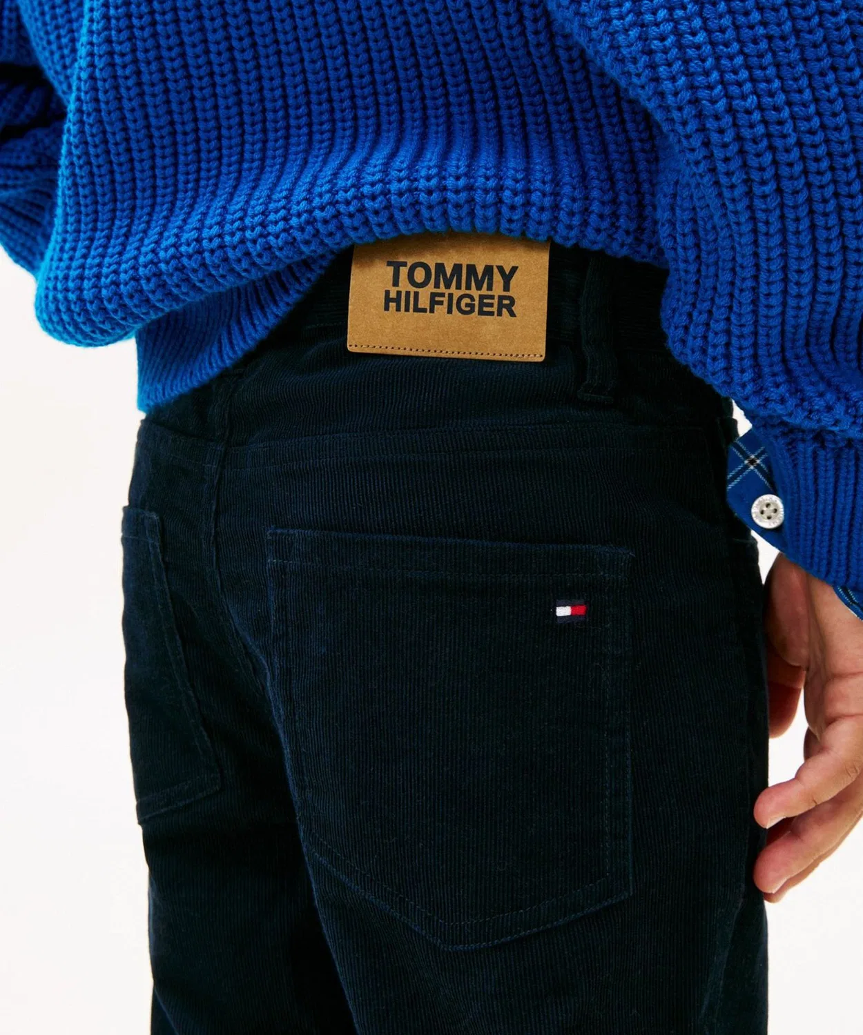 Штаны вельветовые скейтерские для мальчиков Tommy Hilfiger, тёмно-синие — фото 2