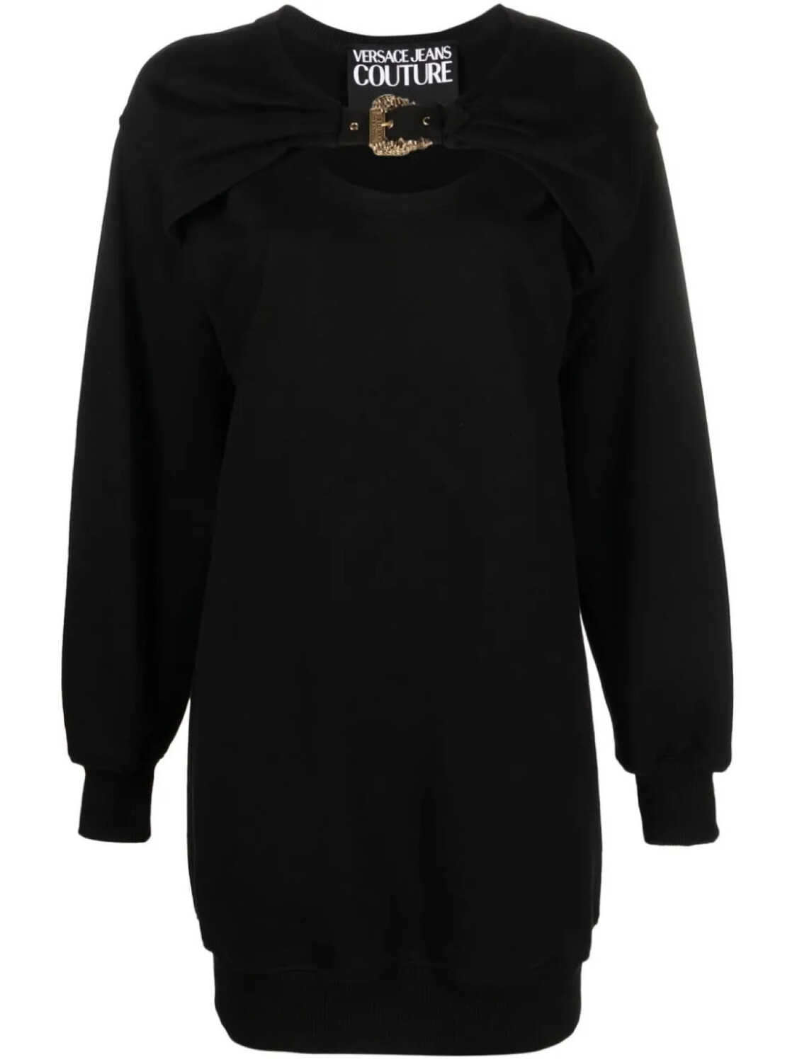 

Versace Jeans Couture платье-толстовка с логотипом, черный