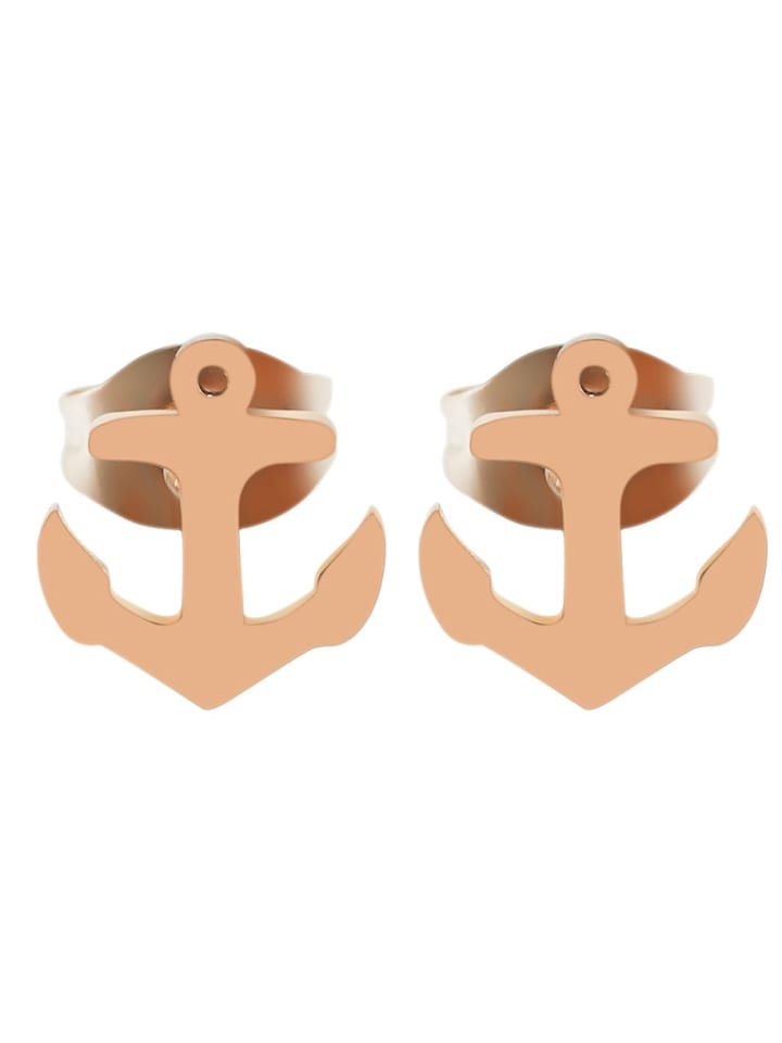 

Adeliás Женские серьги - серьги-гвоздики из нержавеющей стали в золотом исполнении