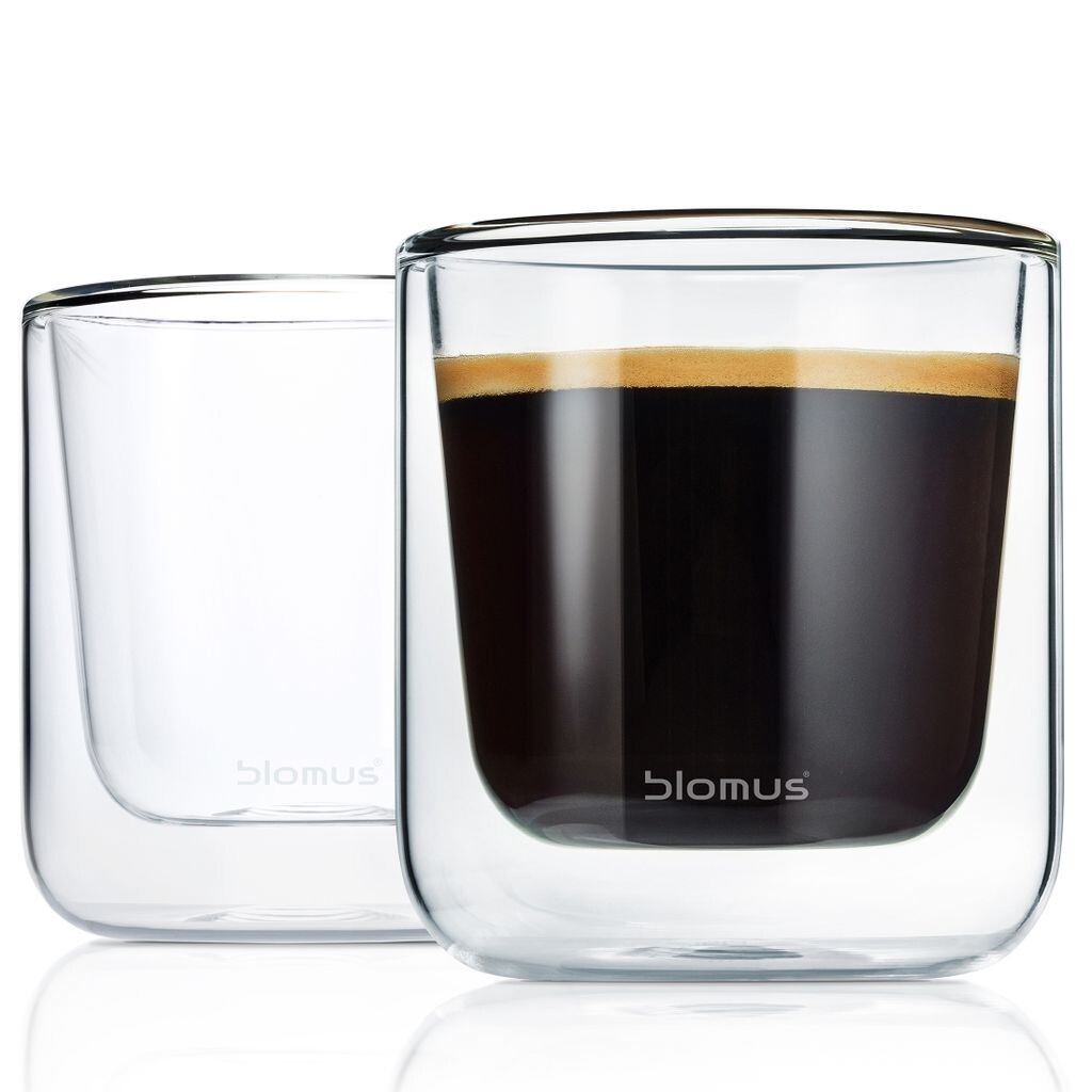 

Blomus Thermo стаканы кофейные стаканы NERO, набор из 2 предметов, прозрачный