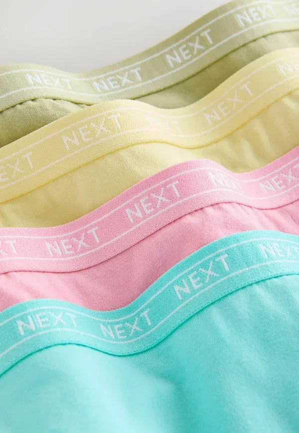 Набор из 4 трусиков для бикини Next, pink yellow blue green, розовый, жёлтый, голубой, зелёный — фото 4