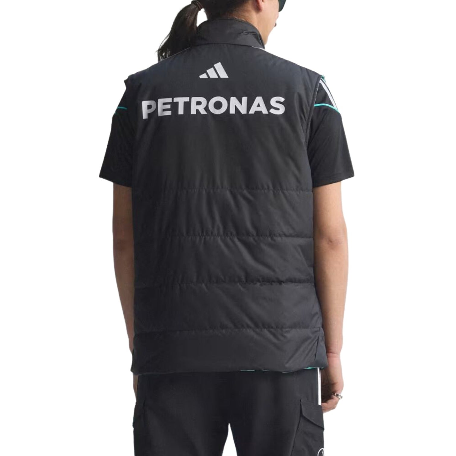 Жилет механика команды Формулы-1 Adidas x Mercedes AMG Petronas, черный — фото 3