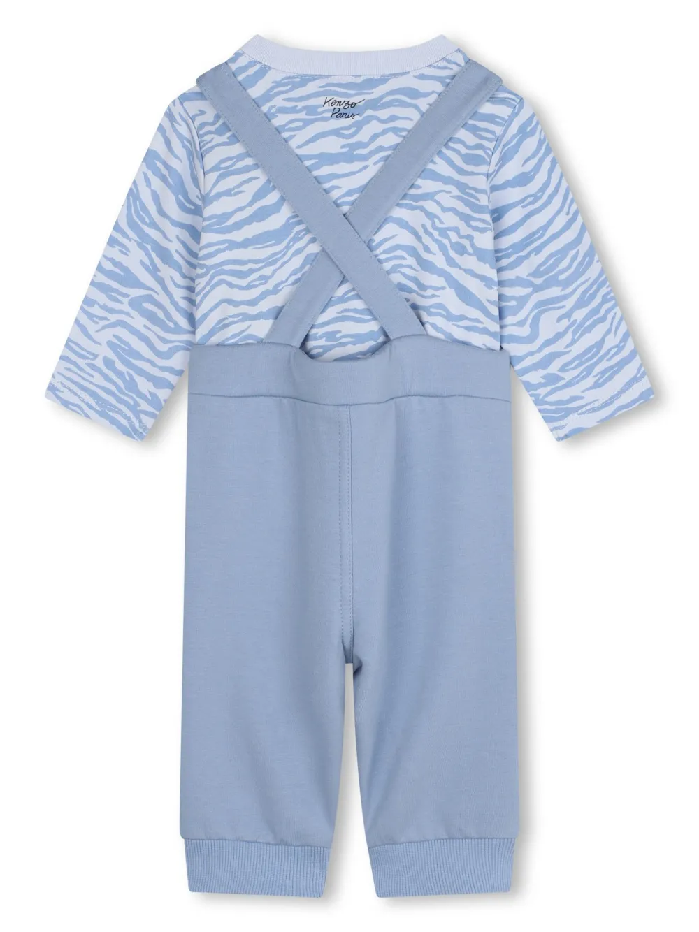 Комплект из комбинезона и топа с принтом Kenzo Kids, синий — фото 2
