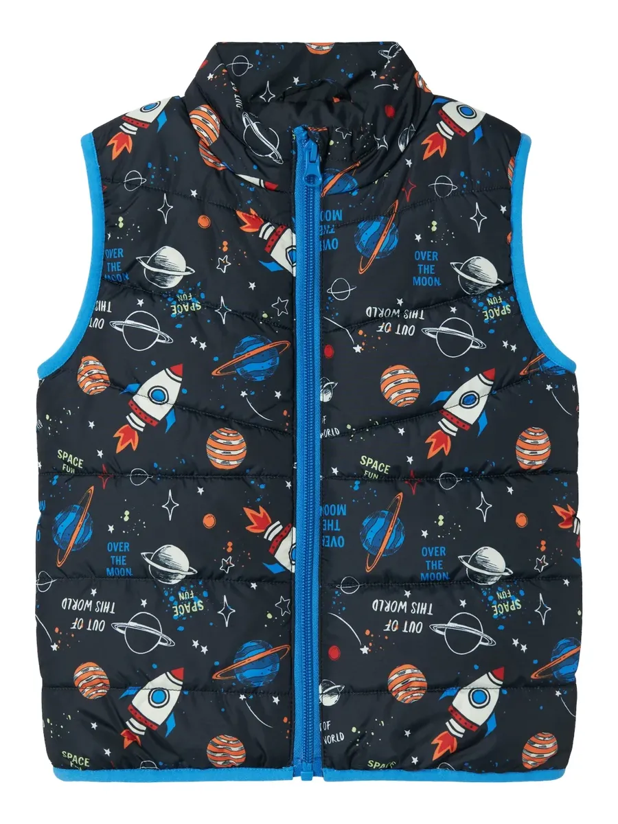 

Name It Стеганый жилет It "NMMMYLANE VEST DARK AOP", цвет Dark Sapphire