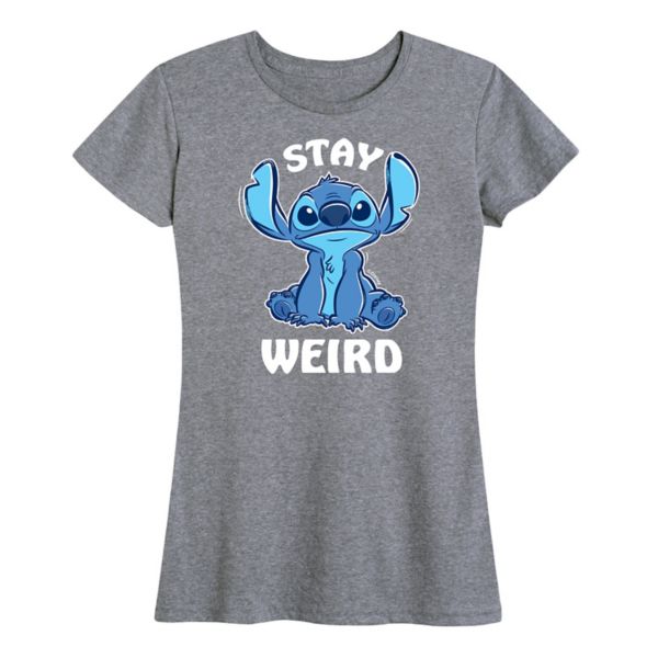 

Женская футболка с принтом «Lilo & Stitch Stay Stryker» Disney, серый