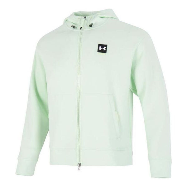 

Толстовка full zip hoodie 'green' Under Armour, зеленый