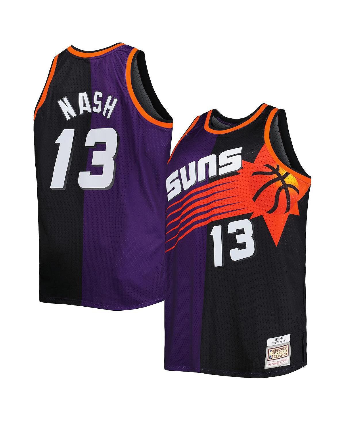 

Мужская футболка Steve Nash Purple, Black Phoenix Suns Big and Tall Hardwood Classics 1996-97 Split Swingman Mitchell & Ness