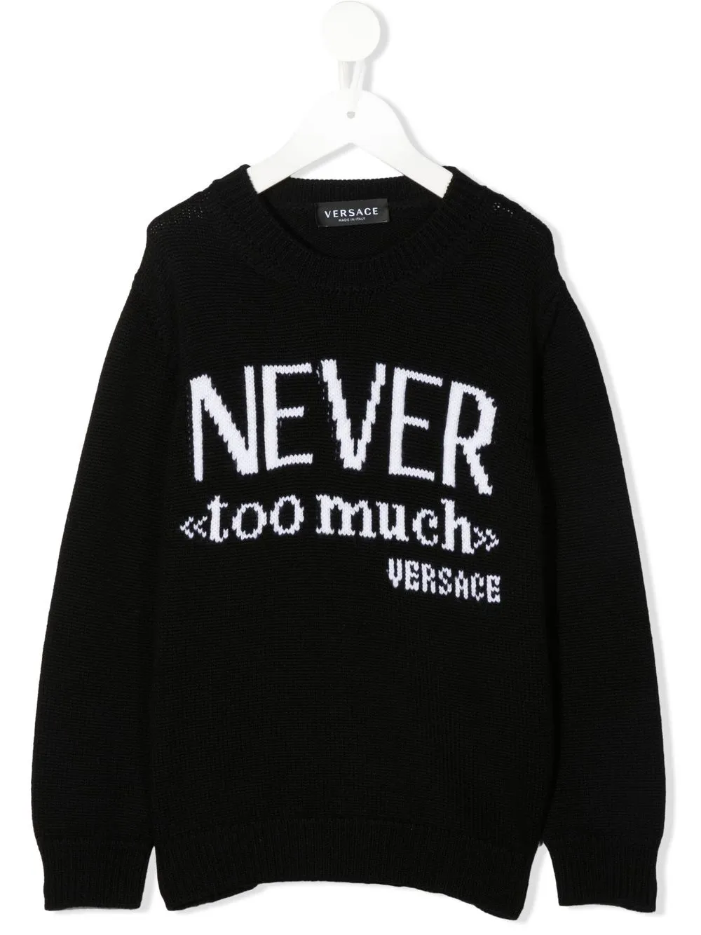 

Джемпер Never Too Much Versace Kids, черный