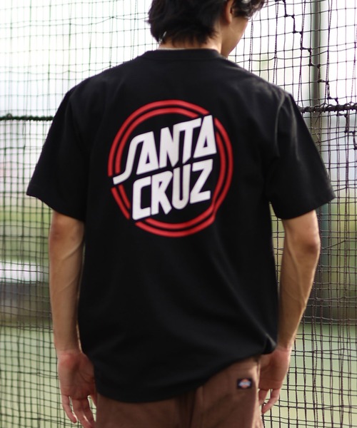 

Футболка с коротким рукавом, принт на спине, коллаборация New Era и Santa Cruz, черный