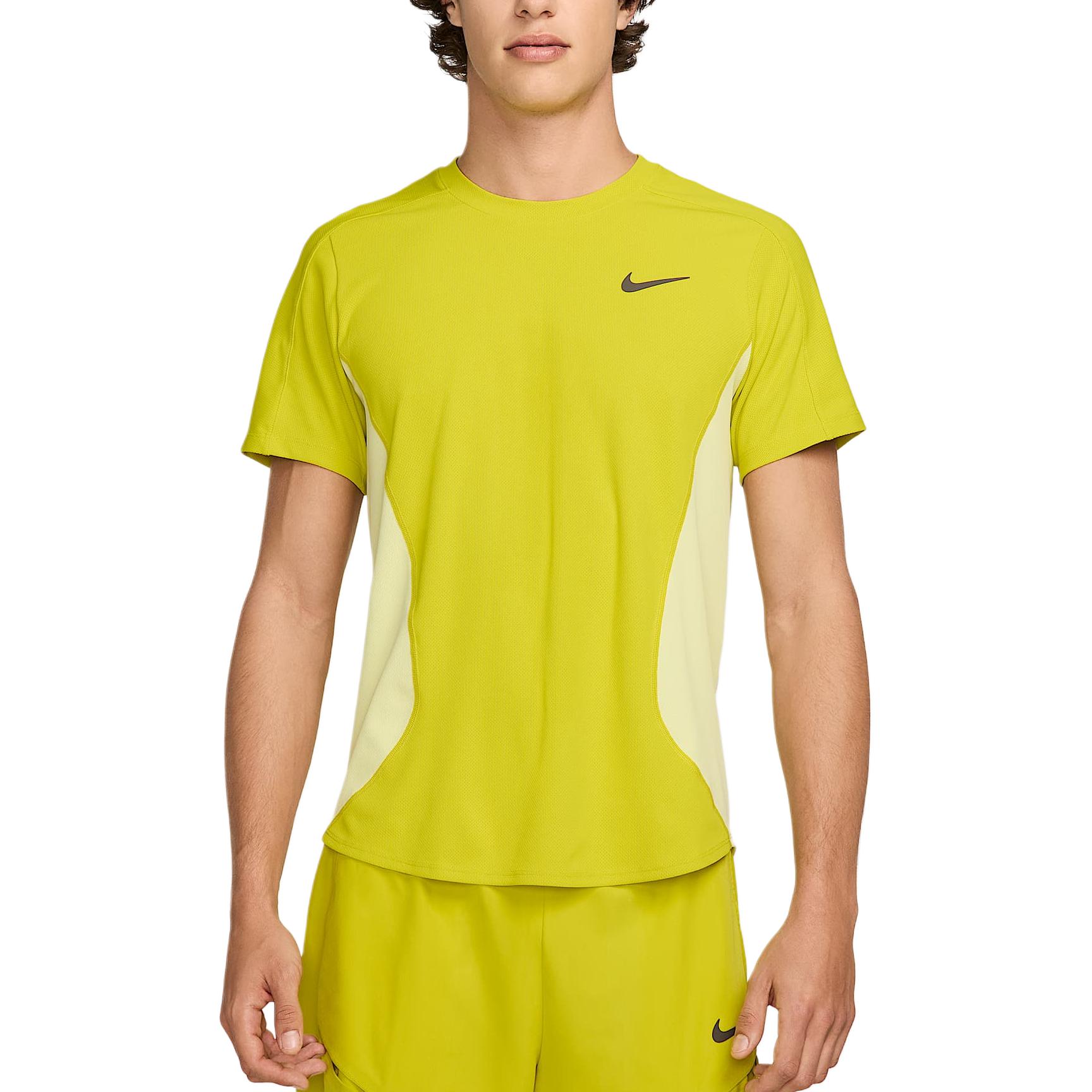 Мужская теннисная майка Court Slam Dri FIT Nike, зеленый/серый — фото 3