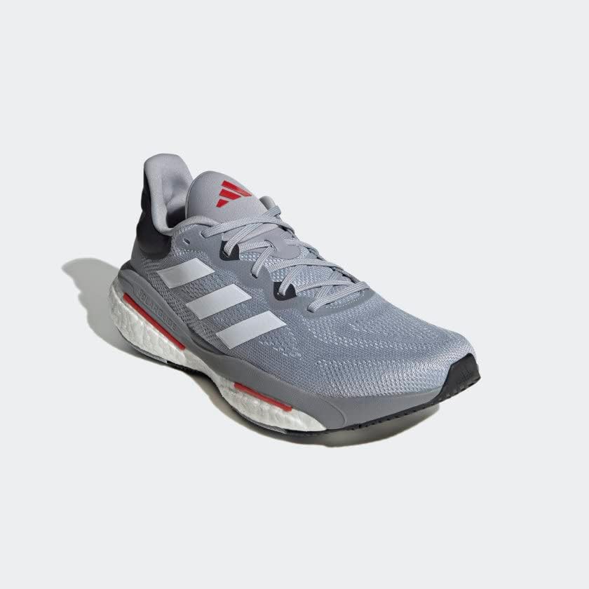 Мужские беговые кроссовки adidas Solarglide 6, белый/алый — фото 4