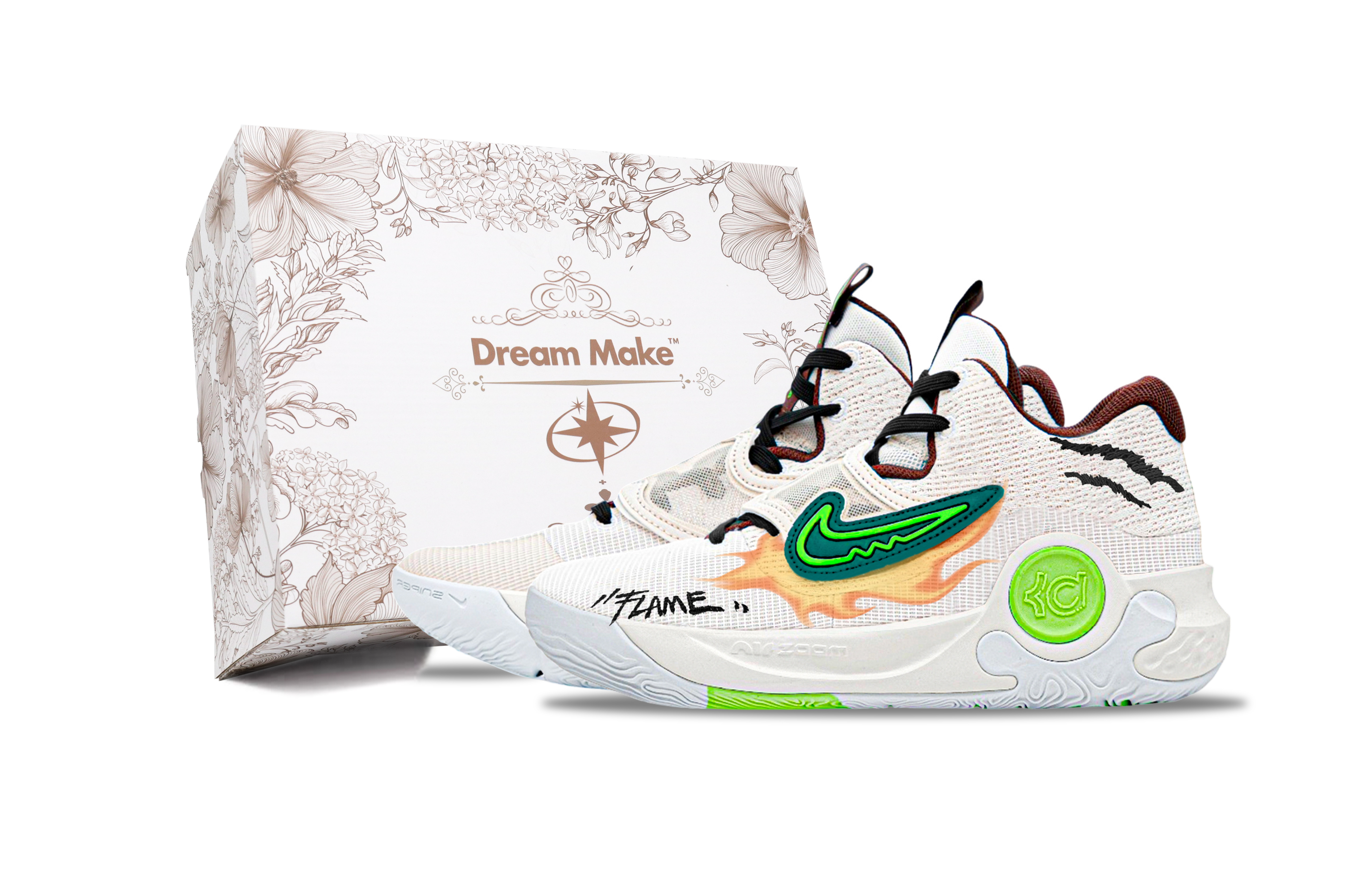 

Nike Баскетбольные кроссовки KD Trey 5 X Support, износостойкие, с противоскользящим эффектом, средней высоты, бежевые, мужские