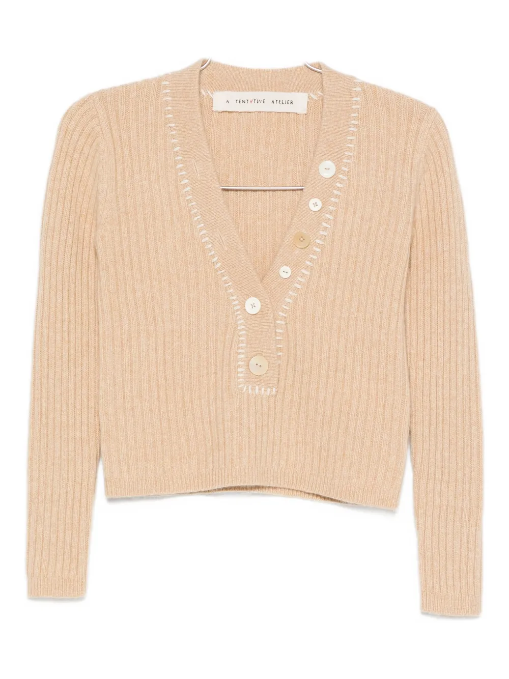 

Укороченный джемпер A Tentative Atelier, нейтральный