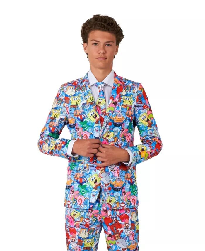 

Комплект костюма приталенного кроя Big Boys Sponge Bob Frenzy Opposuits, мультиколор