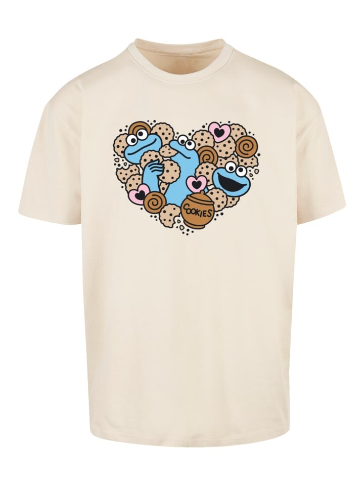 

Футболка F4NT4STIC Sesamstraße Cookies from the heart, песочный