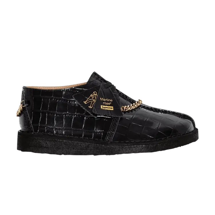 

Кроссовки Clarks Martine Rose x Supreme x Desert Trek Black, черный