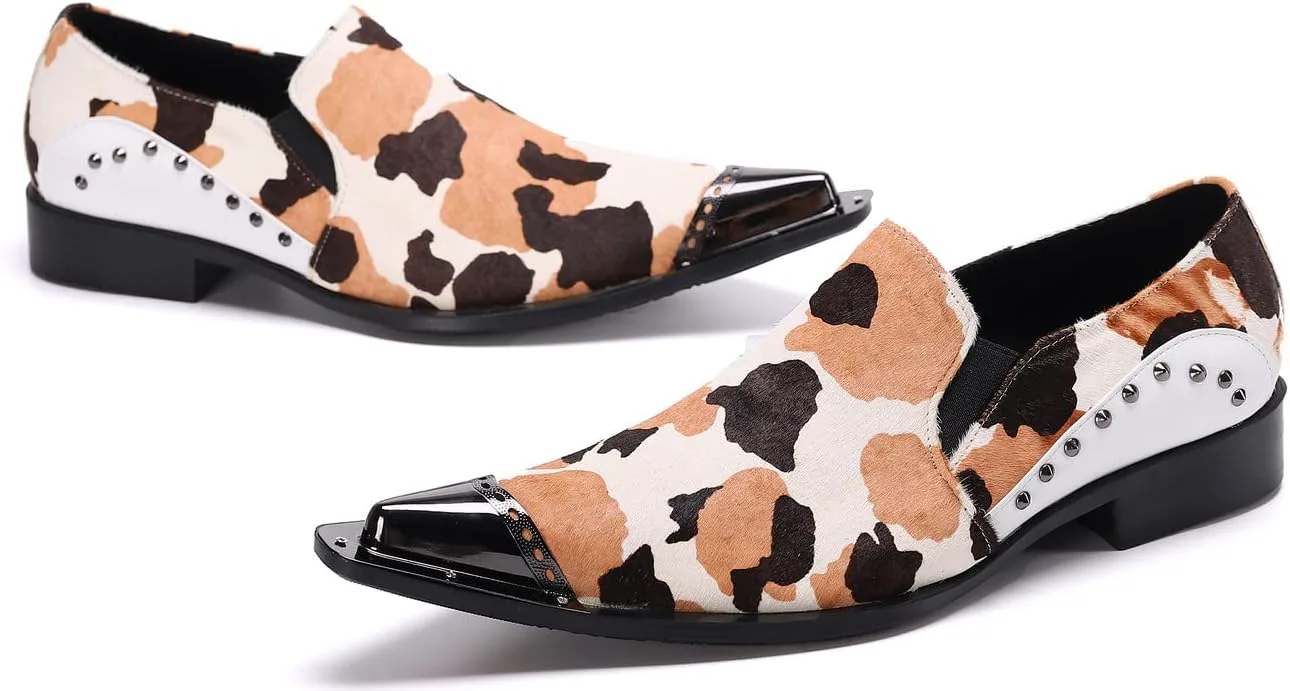 

Мужские замшевые лоферы-тапочки Santimon с проклепанным декором, дышащие, модные, повседневные, с металлическим носком, бархатные, для торжественных случаев и прогулок, бежевый