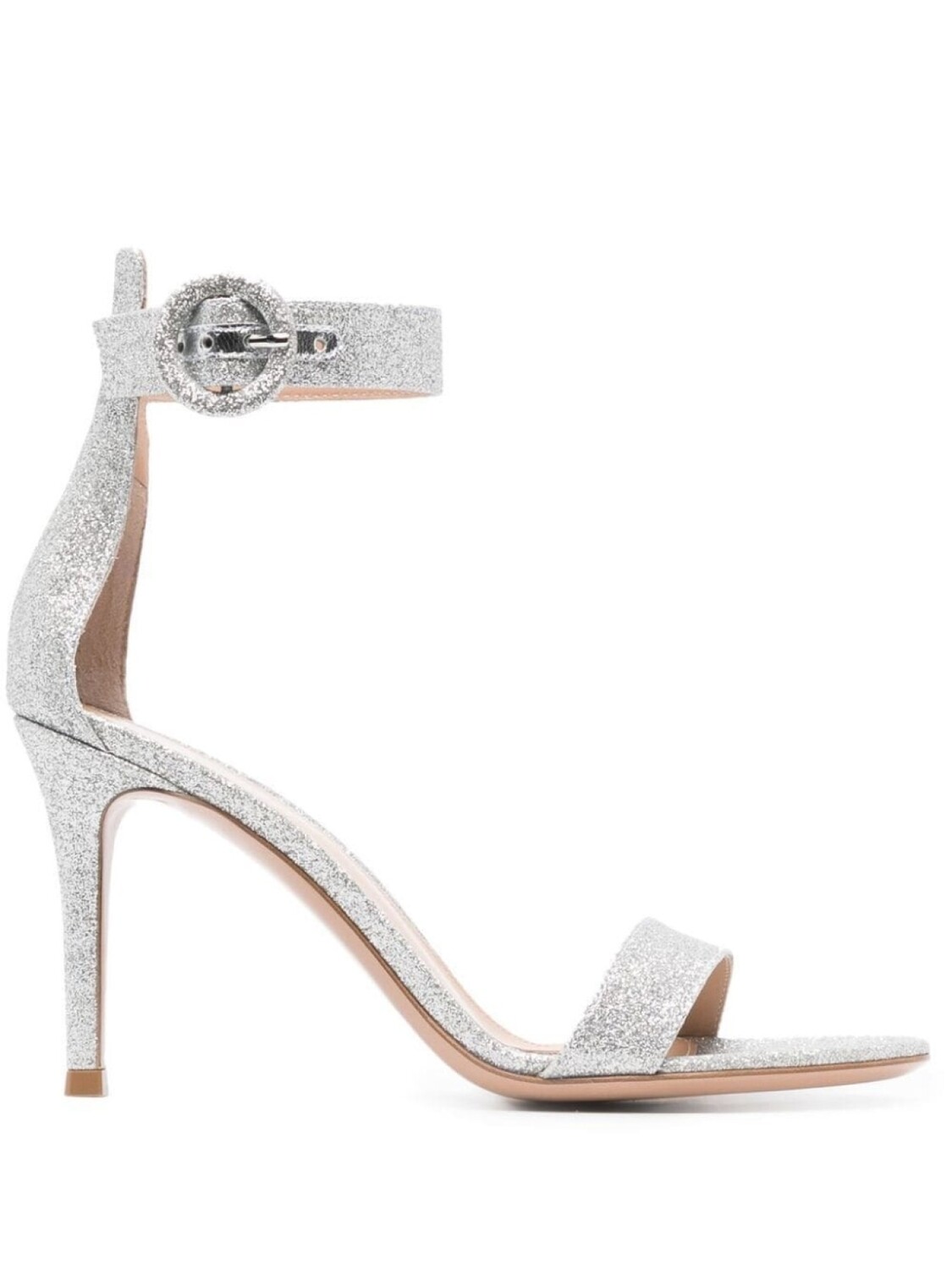 

Босоножки с блестками Gianvito Rossi, серебристый