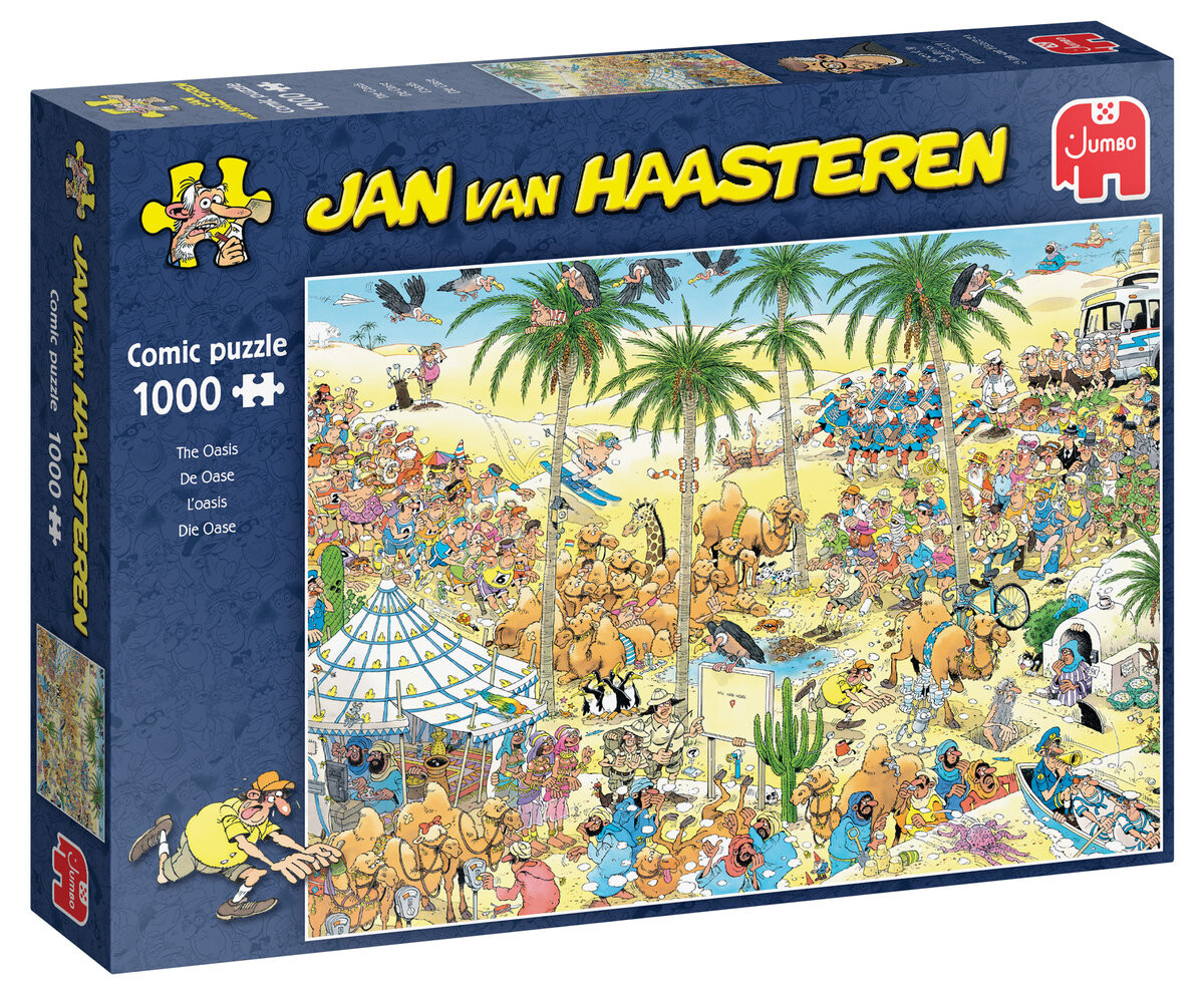 

Пазл Jumbo, Jan van Haasteren, - оазис, 1000 шт.