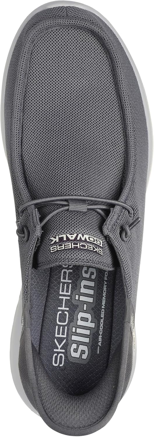Мужские кроссовки Skechers Go Walk Max Free Hands слипоны, серый — фото 4