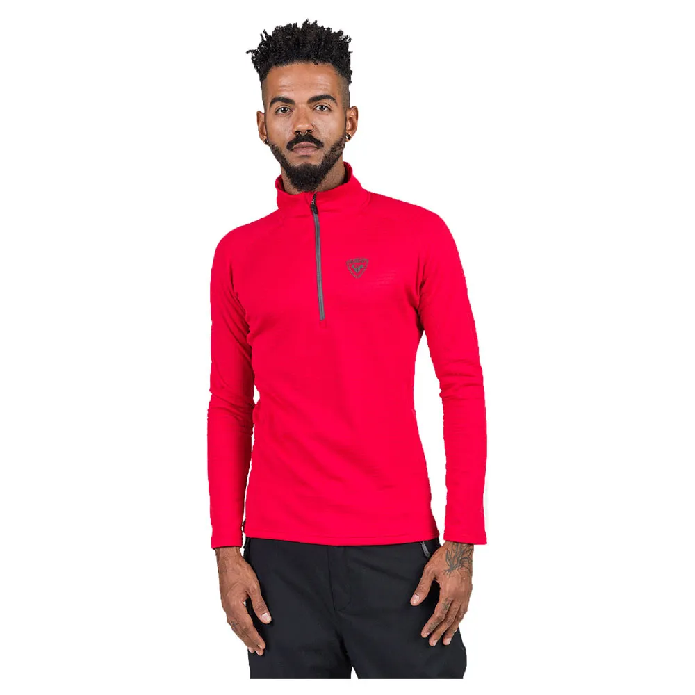 

Флис Rossignol Blackside half zip, красный