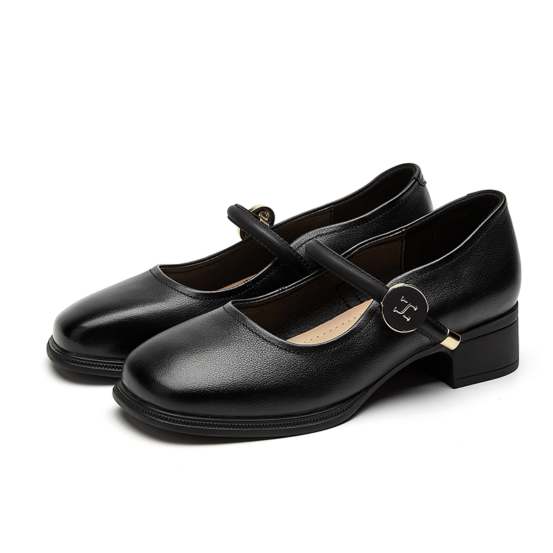 Rich Birds Mary Jane Shoes 4CM Женские, Бежевые — фото 3