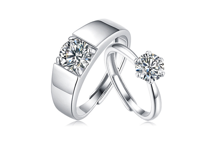 

Lady Go Кольцо из стерлингового серебра 925 пробы для женщин Couple