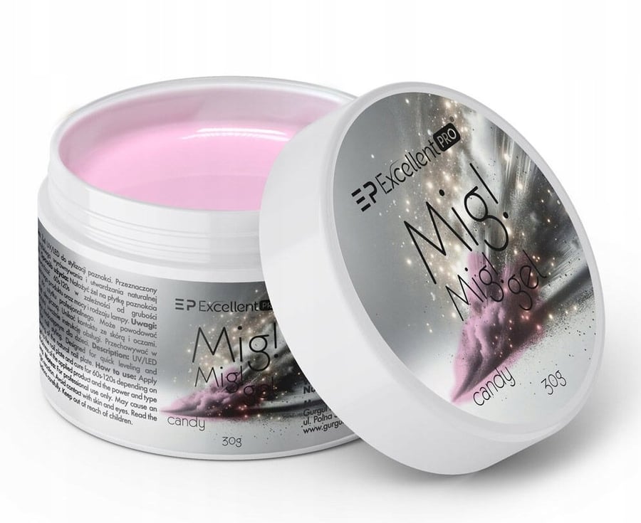 

Excellent Pro Mig Mig Builder Gel Fast Self-Leveling Candy 30 г