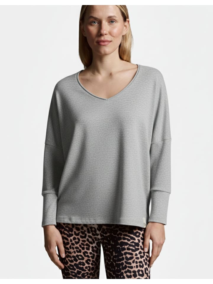 

Рубашка с длинными рукавами серого меланжевого цвета Cotton Candy