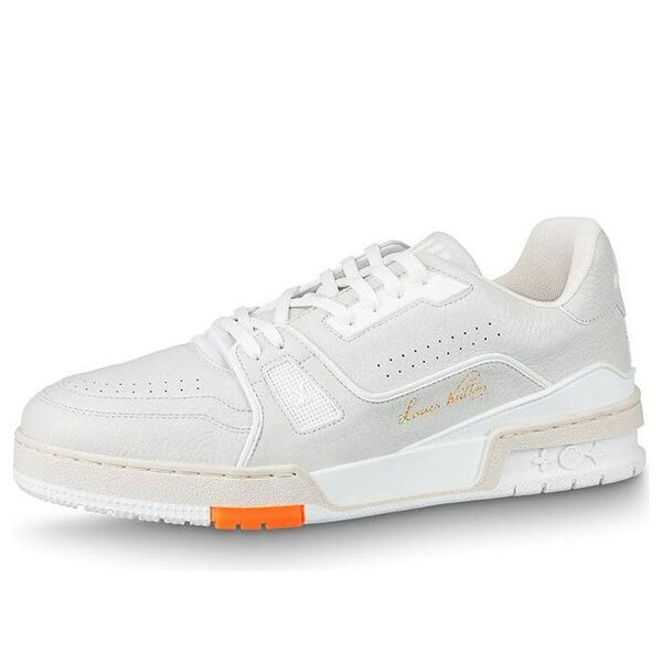 

Кроссовки trainer sneakers 'white orange' Louis Vuitton, белый