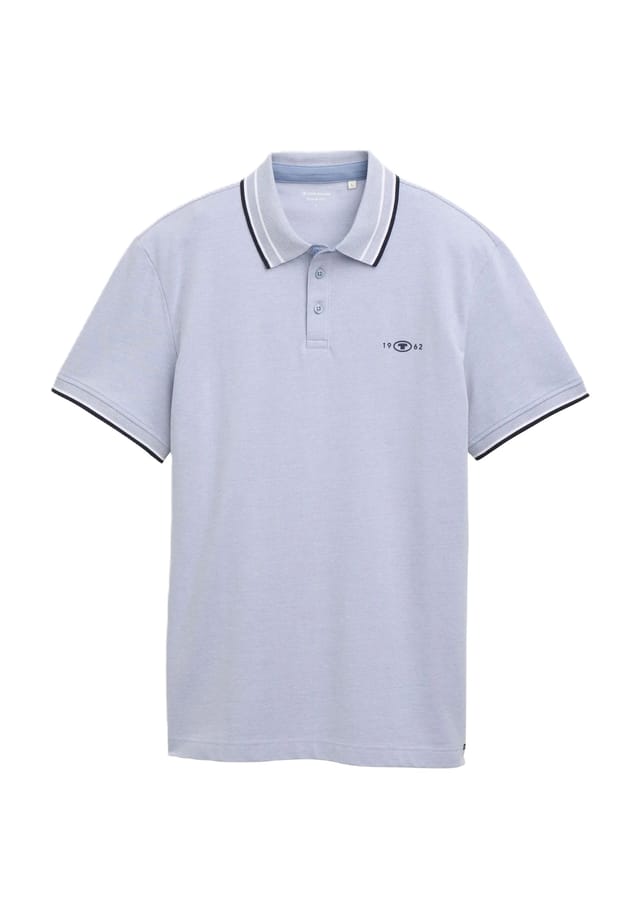 

Содержание хлопка в воротнике рубашки поло Tom Tailor, синий