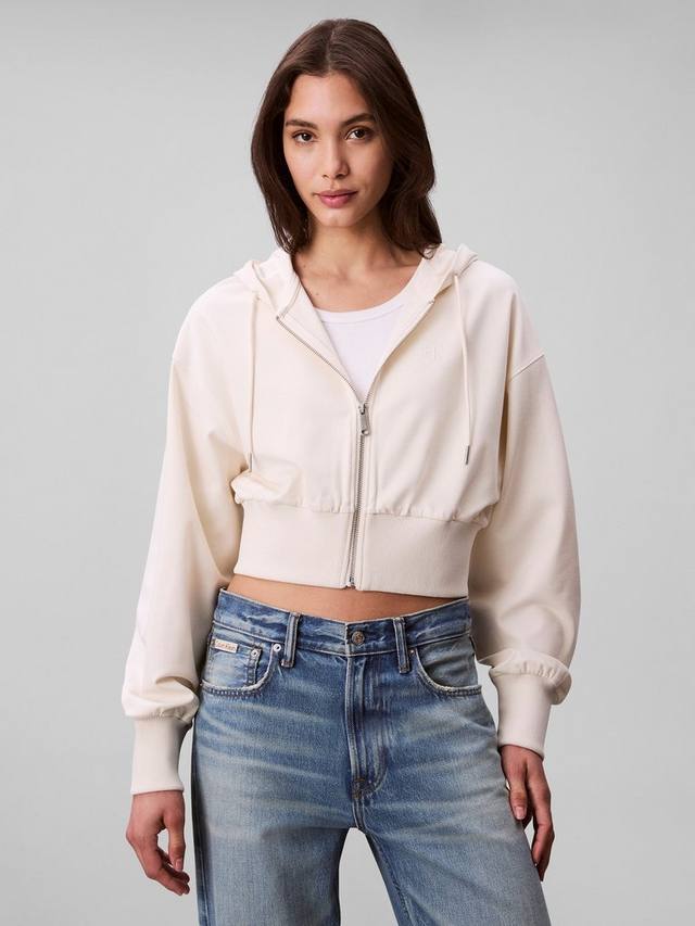 

Толстовка Punto Logo с капюшоном Calvin Klein, White