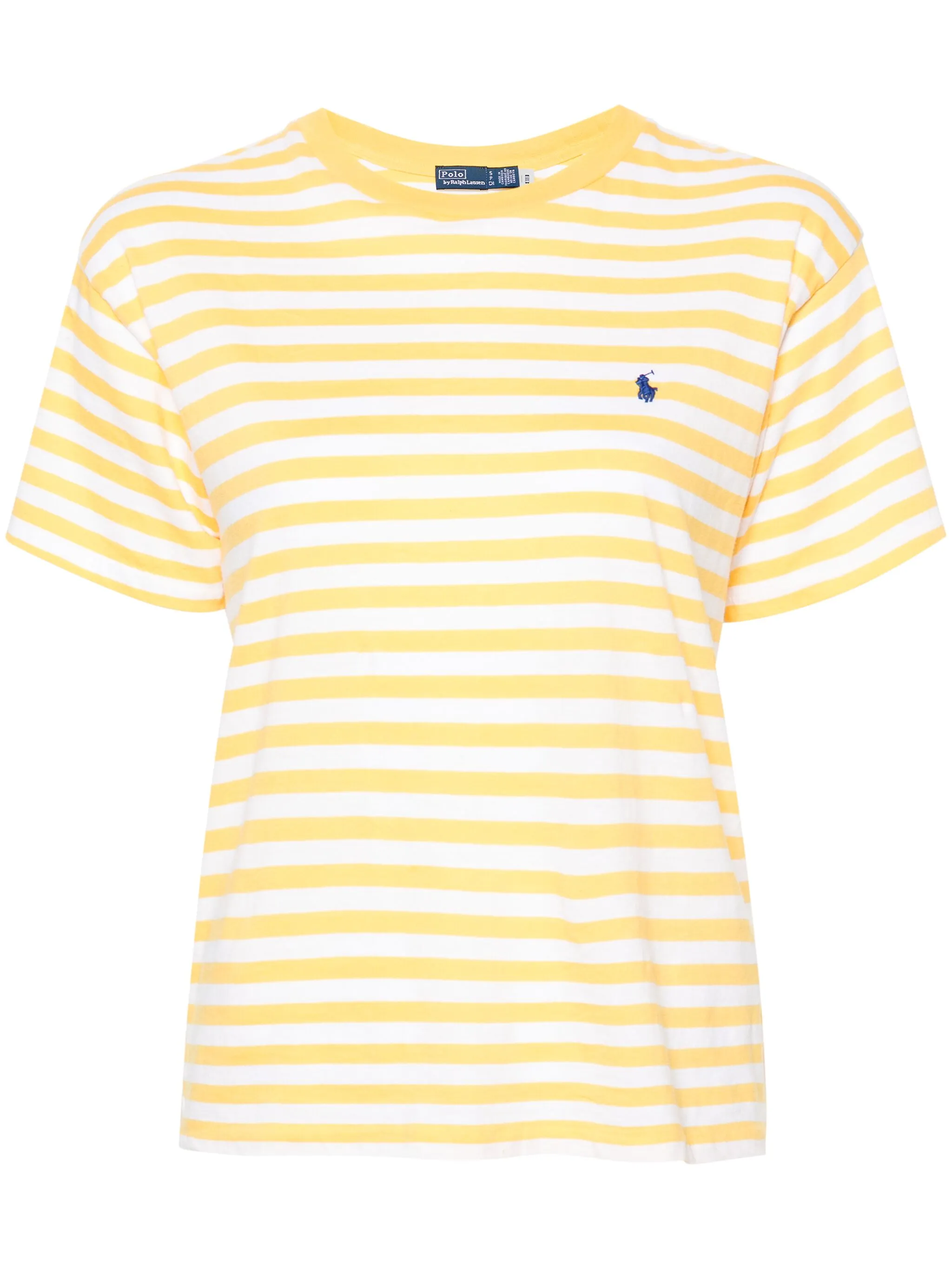 

Футболка в полоску с вышивкой Polo Pony Polo Ralph Lauren, белый