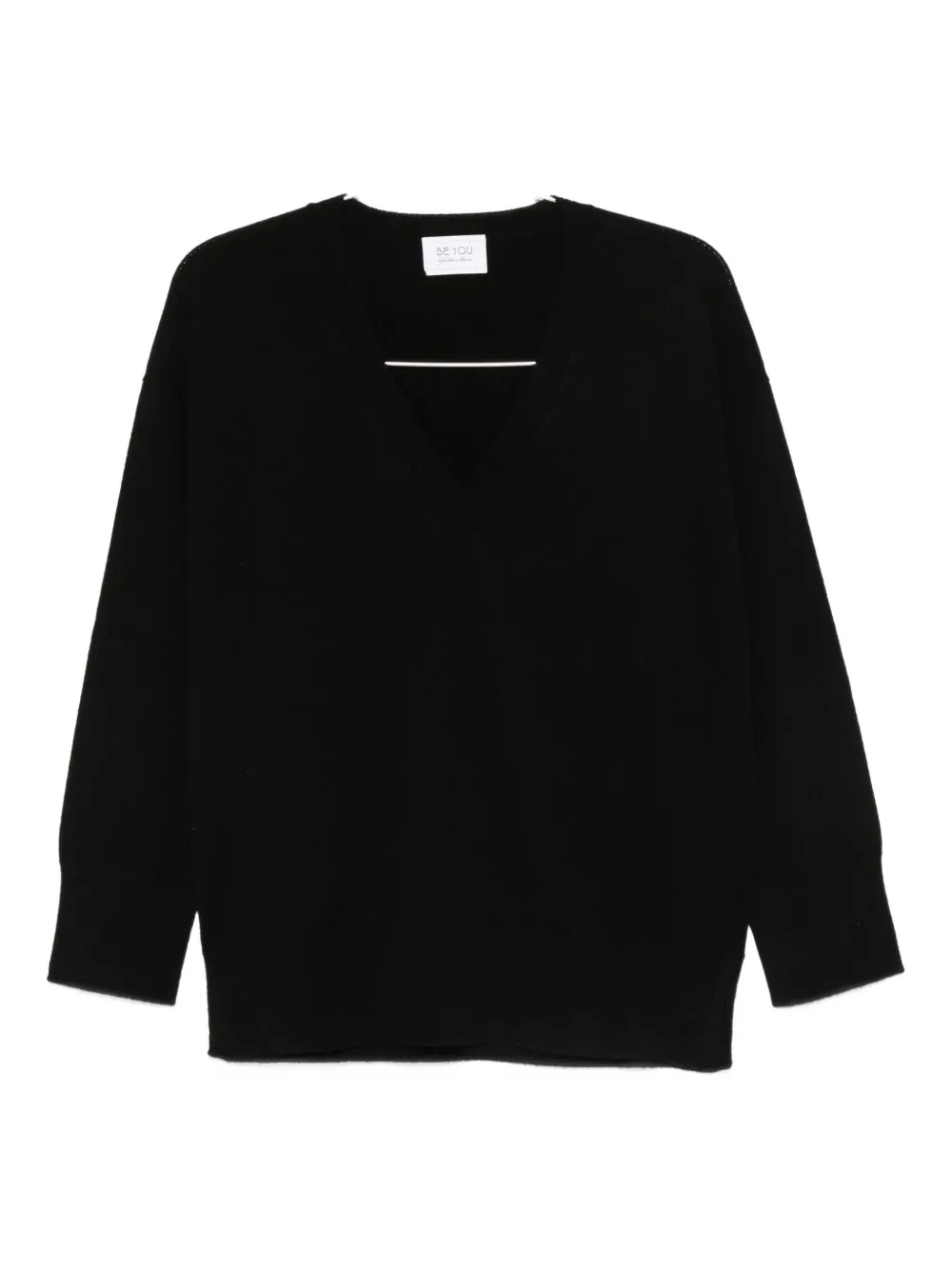 

Свитер с V-образным вырезом Beyou, черный