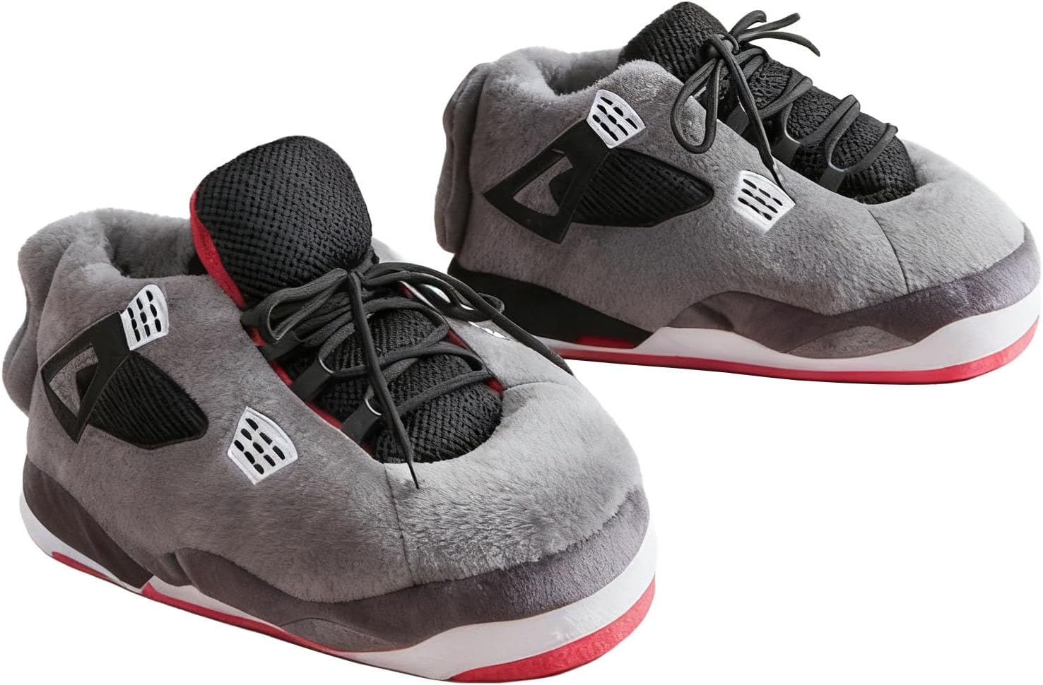 

Унисекс уютные модные большие домашние тапочки-кроссовки с нескользящей подошвой - универсальный размер Mululian, серый