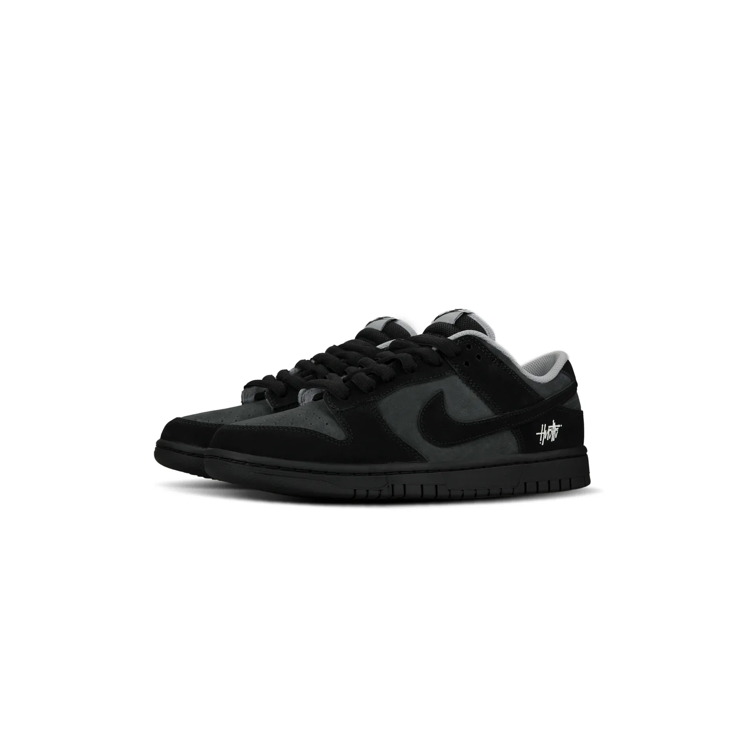 Nike Dunk Abrasion Resistant Slip Resistant Low top Skateboard Shoes Unisex черный серый — фото 4