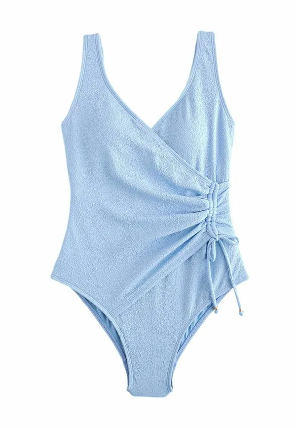 Купальник с присборенными боками, подчеркивающий фигуру Next, Chambray Blue