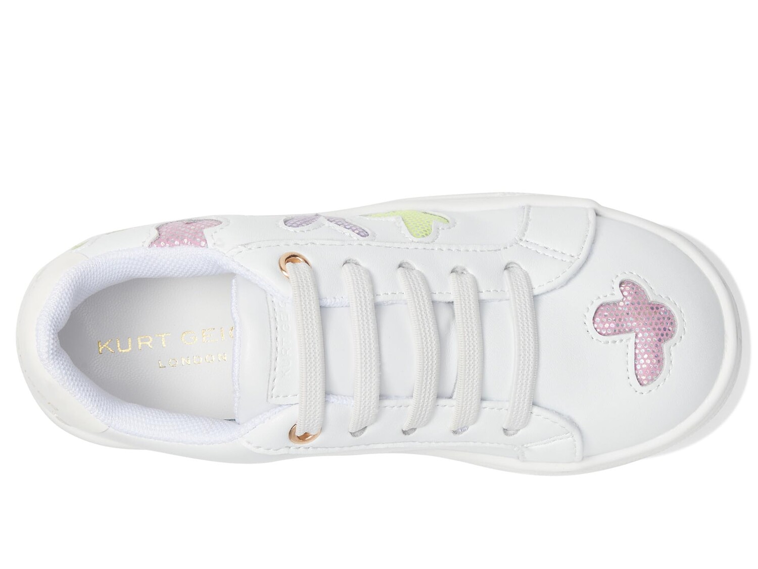 

Кроссовки Kurt Geiger London Kids Mini Laney Butterfly (Little Kid/Big Kid), белый