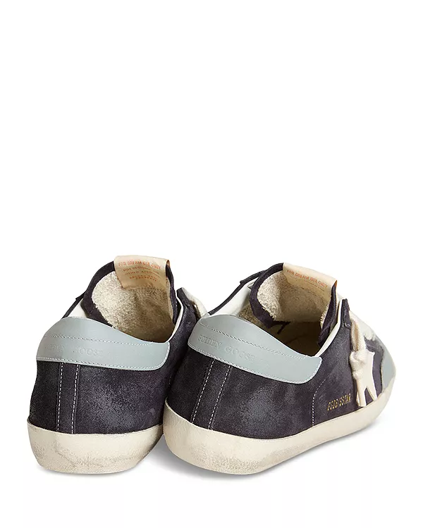 Мужские кроссовки Super Star на шнуровке Golden Goose, синий — фото 3