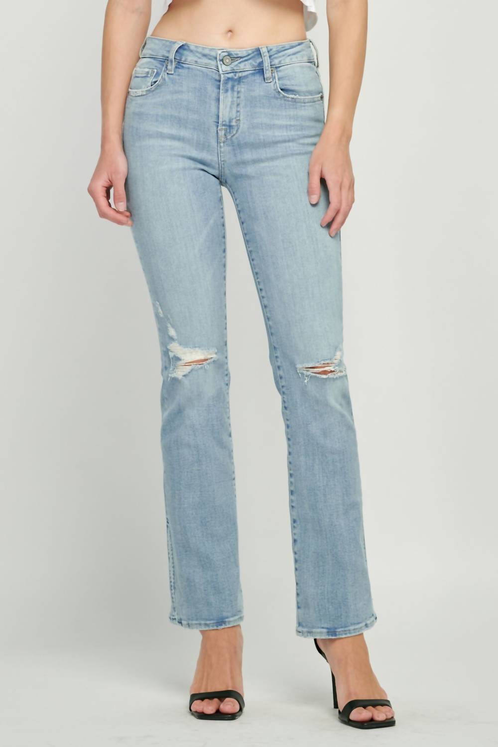 

Джинсы Ryan с низкой посадкой Boot Cut, цвет Light Wash HIDDEN