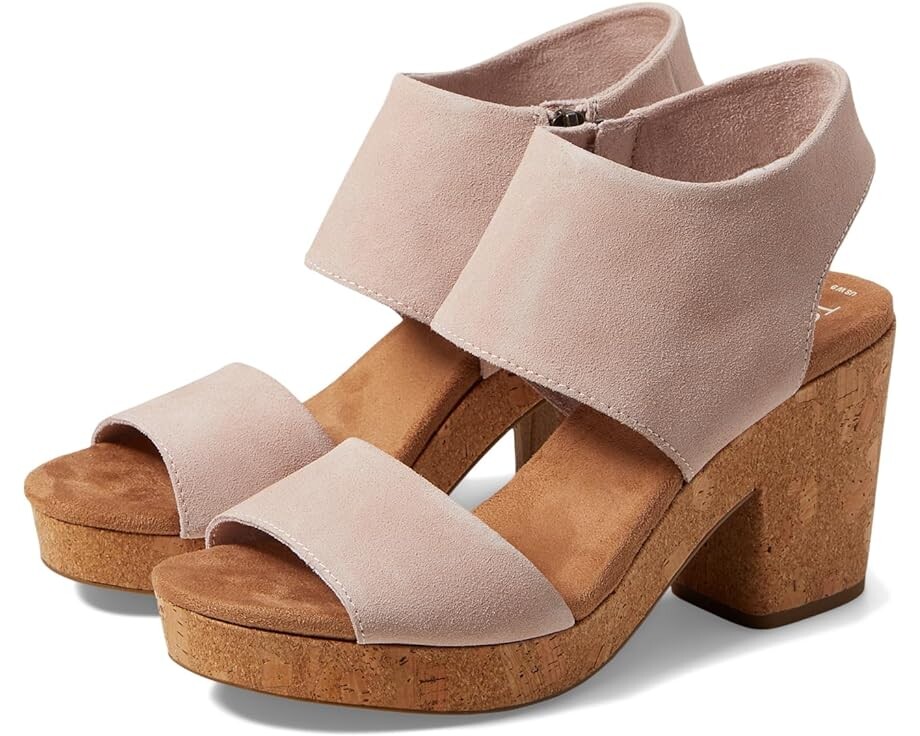

Туфли TOMS Majorca Platform, цвет Ballet Pink Suede