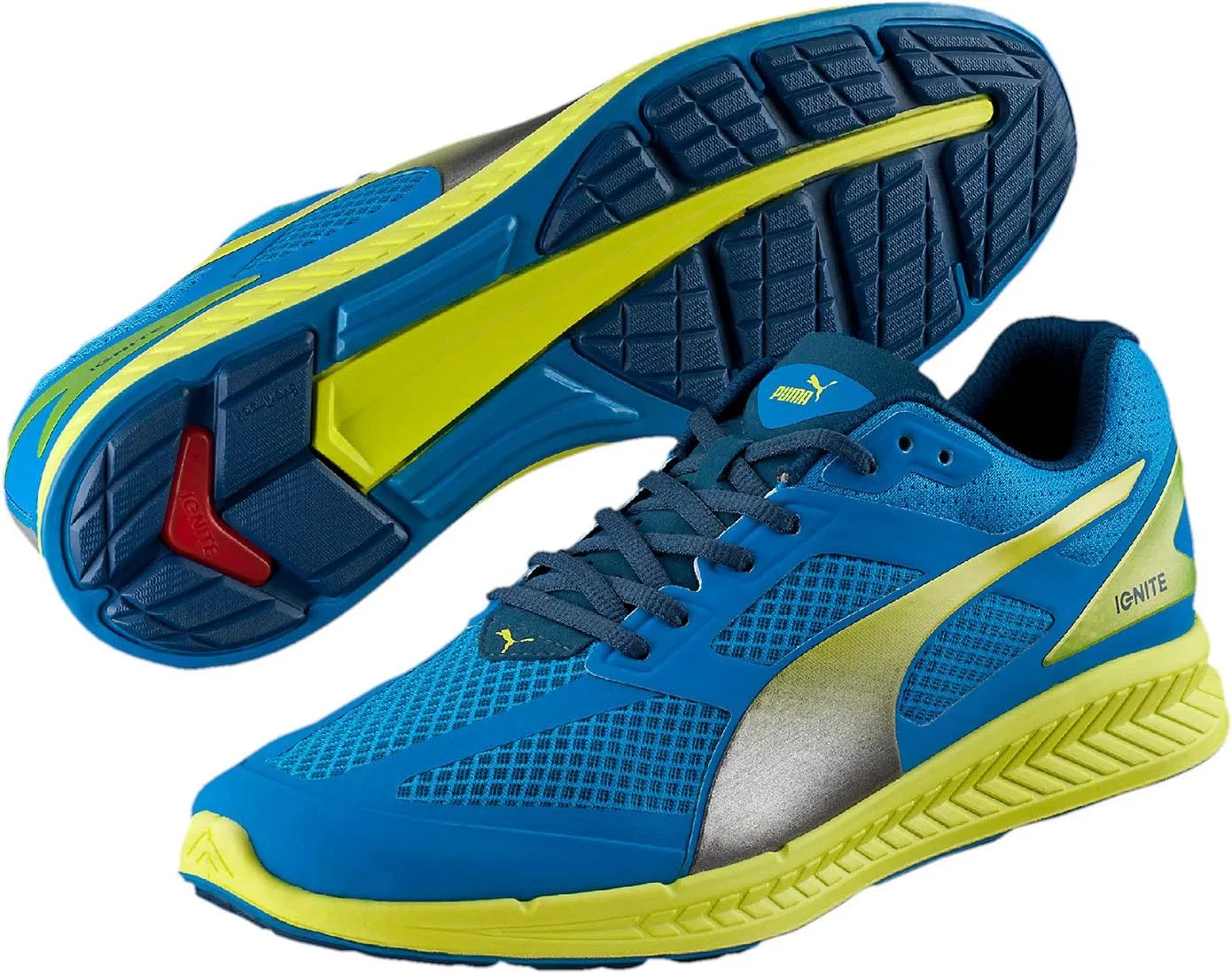 Мужские беговые кроссовки Puma Ignite Mesh, Cloisonn Poseidon Sulpsprn — фото 2