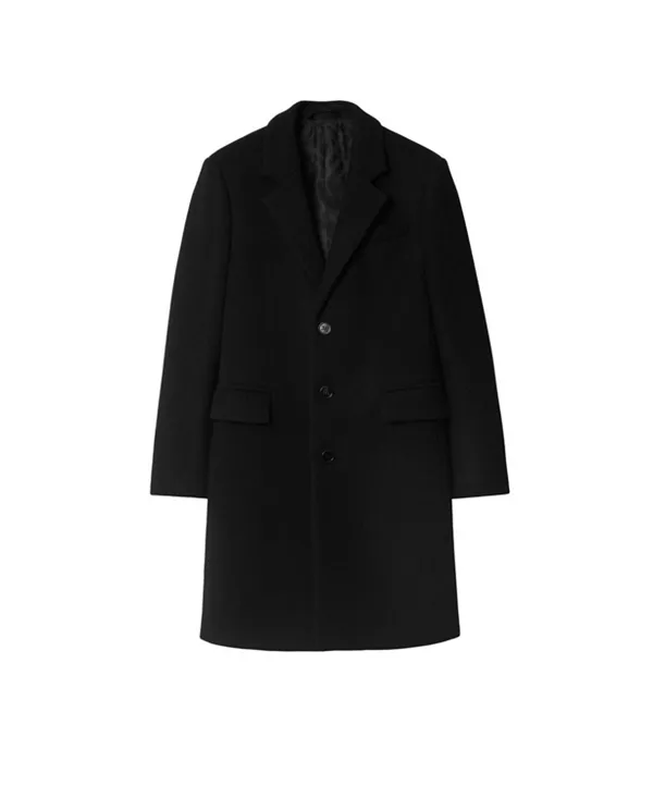 Пальто Burberry Шерстяное Классическое Черное — фото 3